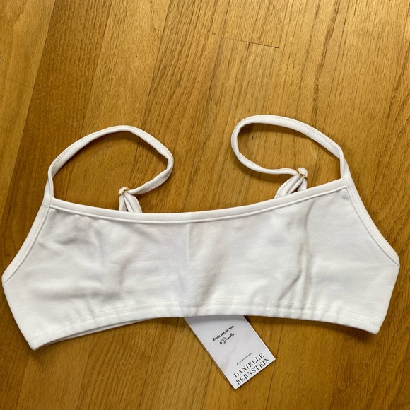 NWT, We Wore What Pull On Bra Top, M, White - Picture 2 of 6